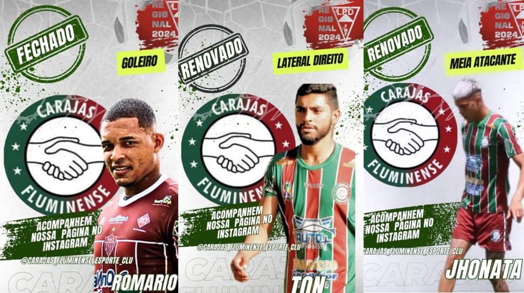 Em Patrocínio: Carajás/Fluminense estreia hoje no Campeonato Regional da...