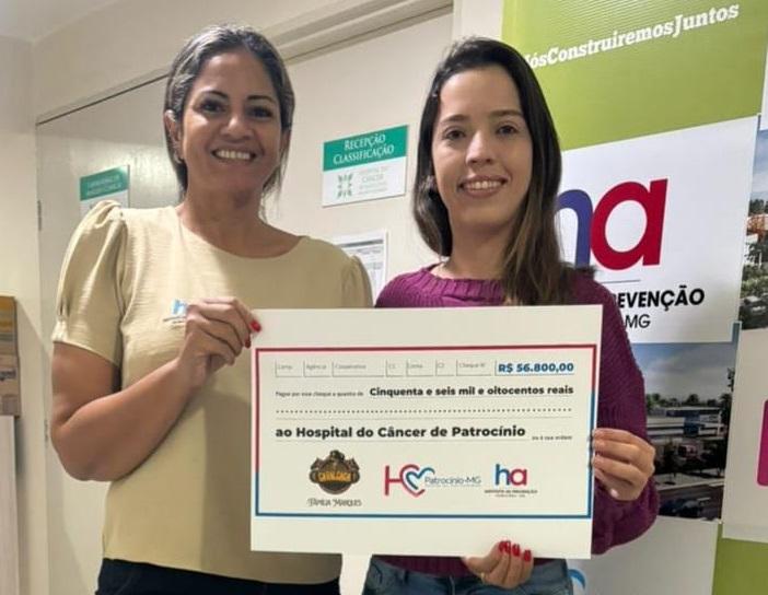 HC Patrocínio recebe mais de R$ 56 mil da Família Marques de Guimarânia