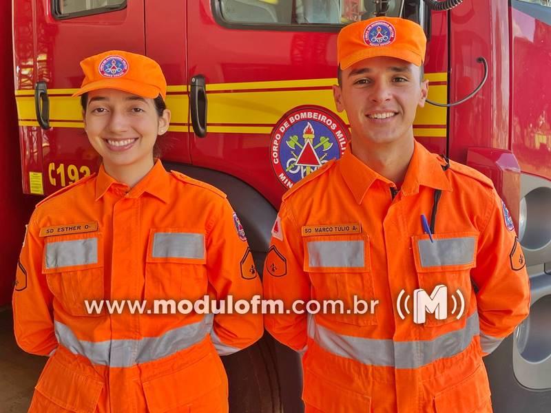 Patrocínio conta com dois novos soldados no Corpo de Bombeiros
