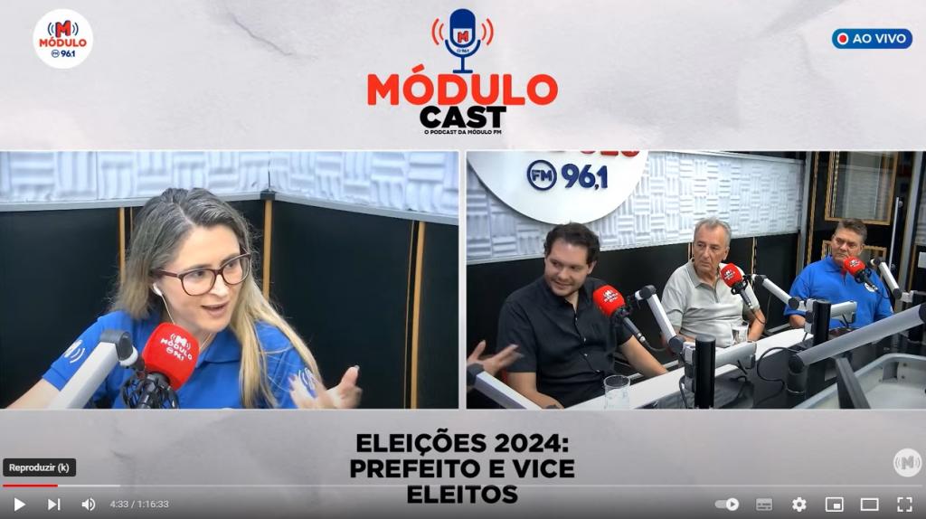 Prefeito eleito Gustavo Brasileiro e vice Maurício Cunha falam ao vivo à Módulo FM; assista à entrevista