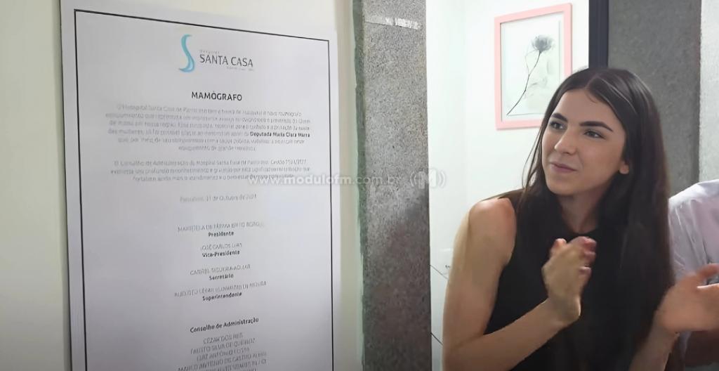 Mamógrafo de R$ 1,2 milhão é entregue pela deputada Maria Clara à Santa Casa de Patrocínio