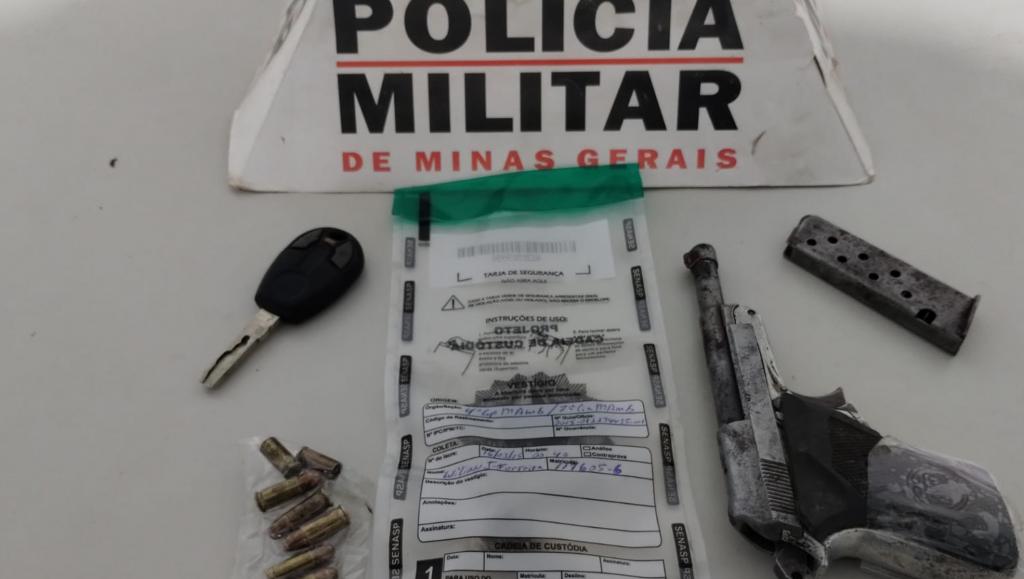 Homem é detido com arma e veículo irregular na área rural de Patrocínio
