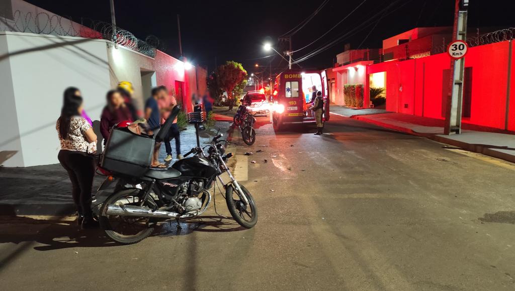 Acidente entre motocicletas deixa dois feridos no bairro Morada do Sol em Patrocínio