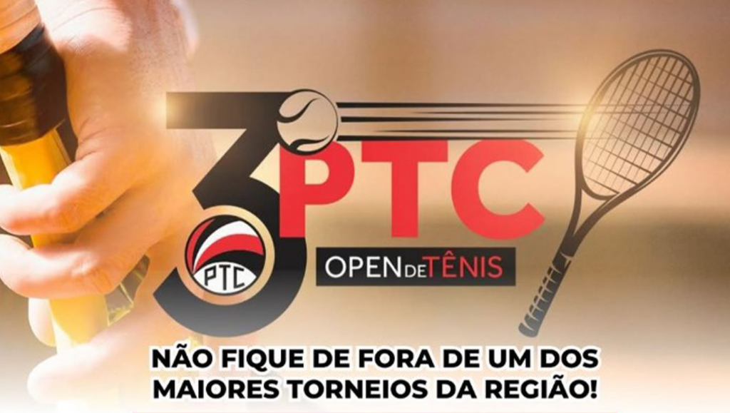 3º PTC Open de Tênis tem início neste sábado (23)