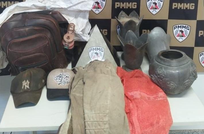 Ladrões que furtaram bronze do Cemitério de Patrocínio são...