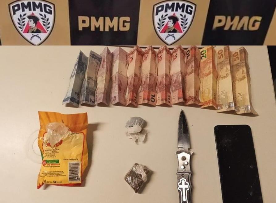 Polícia Militar prende jovem por tráfico de drogas em Guimarânia