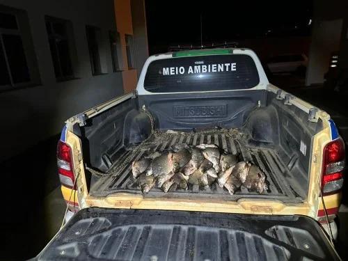 Três homens são presos em Guimarânia por pesca predatória com 42 quilos de pescado