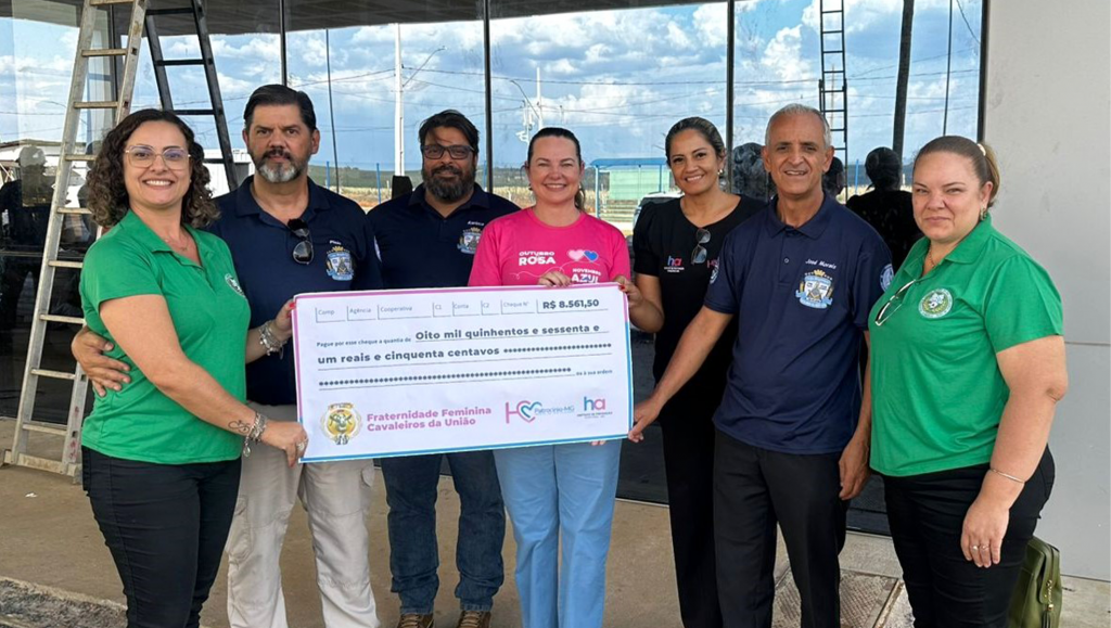 Fraternidade Feminina Cavaleiros da União repassa R$ 8.561,50 ao Hospital do Câncer...