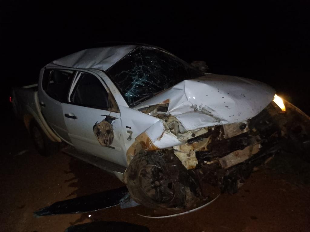 Imagem 1 do post Colisão frontal deixa uma mulher morta e duas pessoas feridas na MG-188, em Coromandel