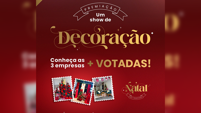 ACIP/CDL premiam empresas vencedoras do concurso “Um Show de Decoração”