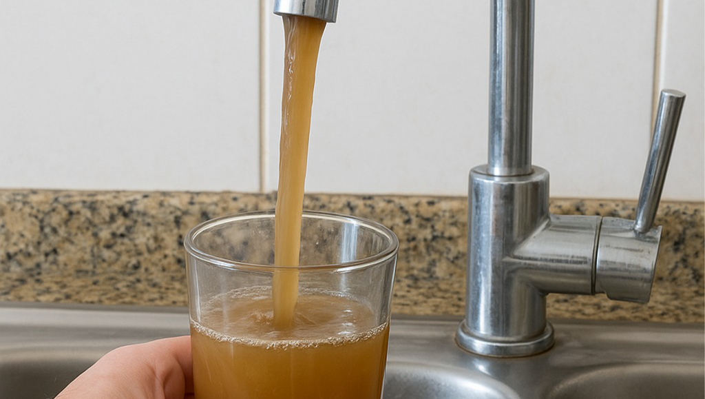 Interrupção de energia causa falta d’água e água turva...