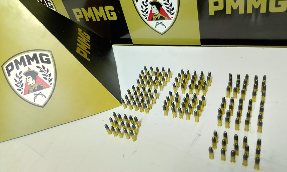 Motociclista é flagrado com 150 munições e sob efeito de álcool na BR-352, em Coromandel