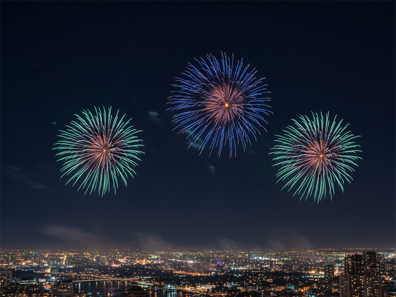 Patrocínio registra 52 denúncias de fogos com estampido durante a virada do ano