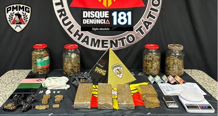 Denúncia pelo 181 leva à apreensão de grande quantidade de drogas no bairro Enéas Aguiar