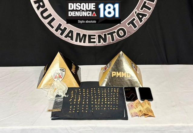 Jovem é preso por tráfico de drogas no bairro Santa Terezinha, em Patrocínio