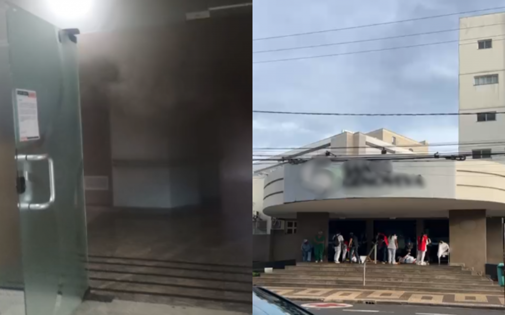 Hospital de Uberlândia é evacuado após incêndio atingir cozinha; fogo já foi controlado
