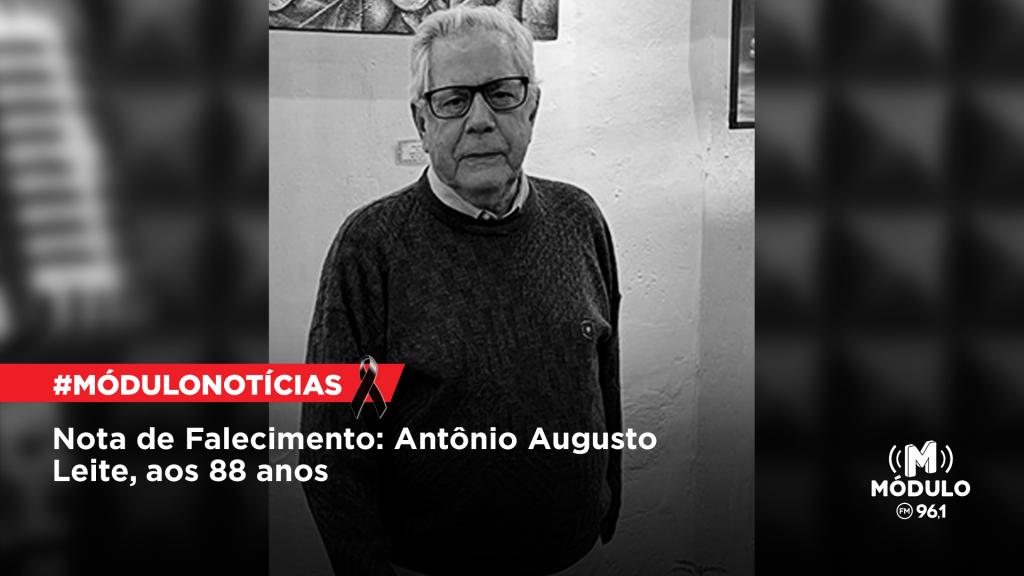 Nota de Falecimento: Antônio Augusto Leite, aos 88 anos