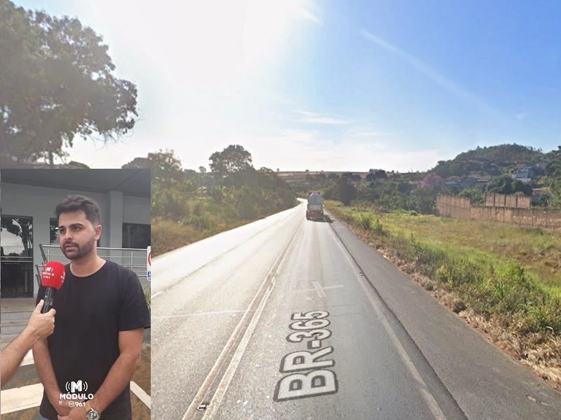 Trecho da BR-365 será interditado neste domingo para instalação de passarela em...